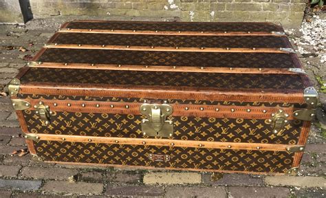 lv vintage luggage trunk|cost of louis vuitton trunk.